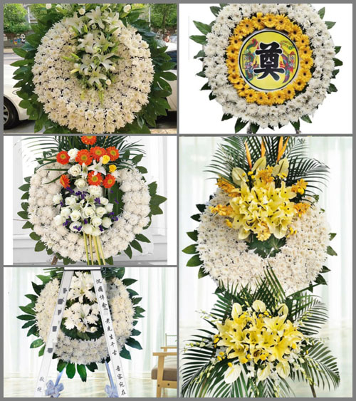山东青岛即墨市段泊岚镇段泊岚二村花圈速递